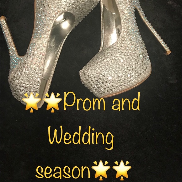 Bella Luna Rhinestone pumps silver - Picture 4 of 4